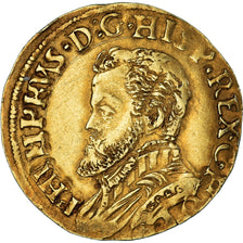 Coin, Spanish Netherlands, Comté de Hollande, Philippe II, 1/2 Real or