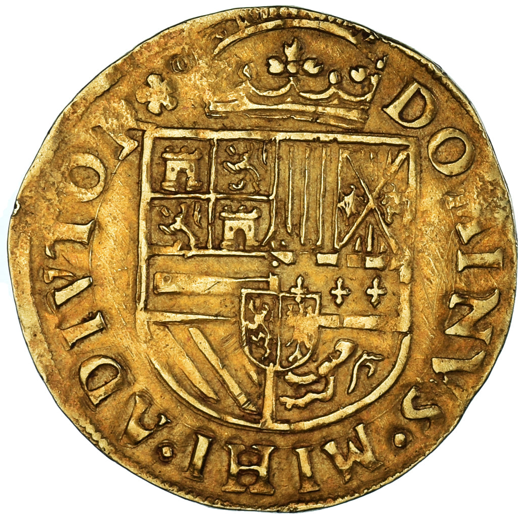 Coin, Spanish Netherlands, Comté de Hollande, Philippe II, 1/2 Real or
