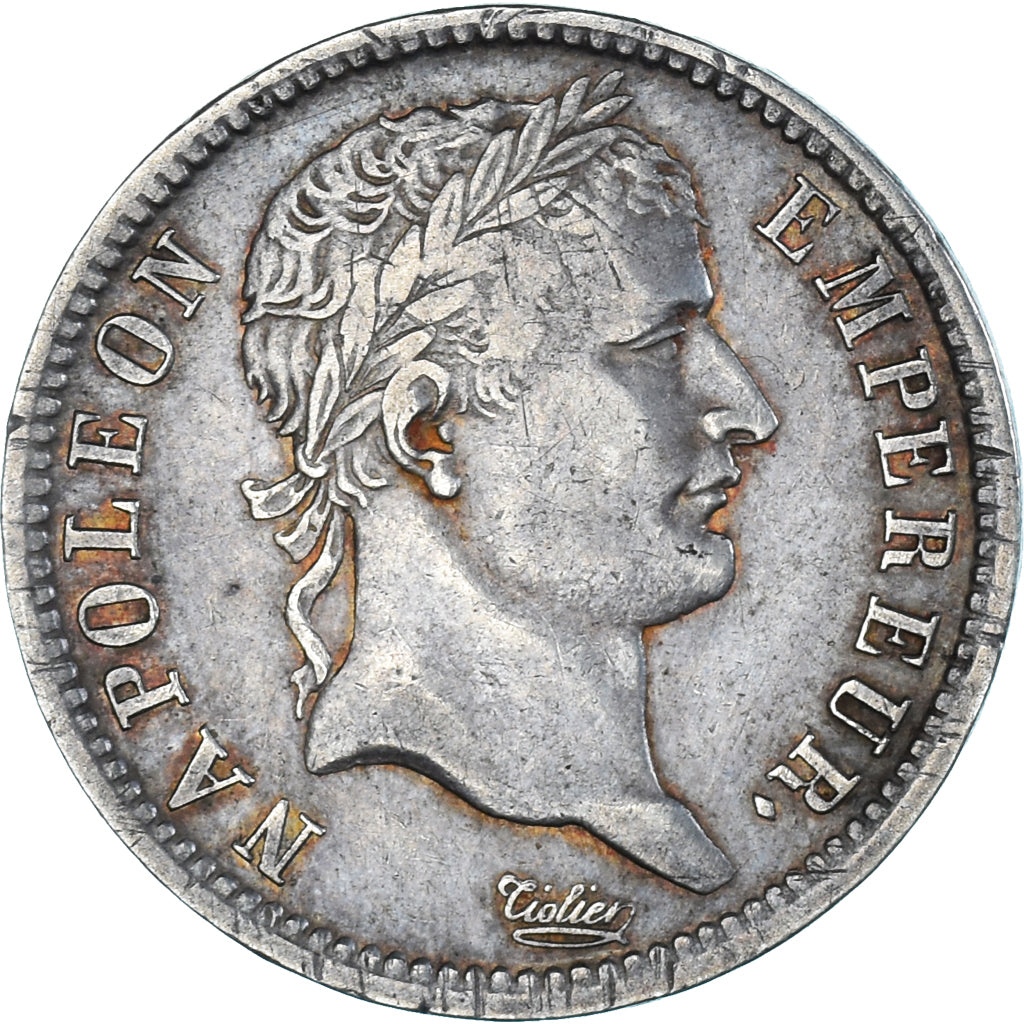 Moneda, Francia, Napoleon I, Franc, 1813, Lille, MBC, Plata, KM:692.16