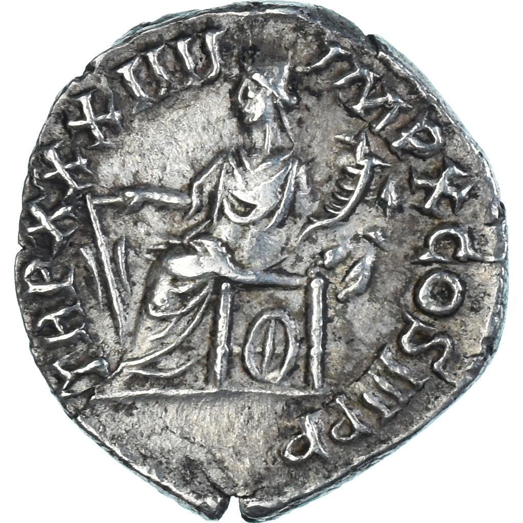 Coin, Marcus Aurelius, Denarius, 180, Rome, AU(50-53), Silver, RIC:409 var.