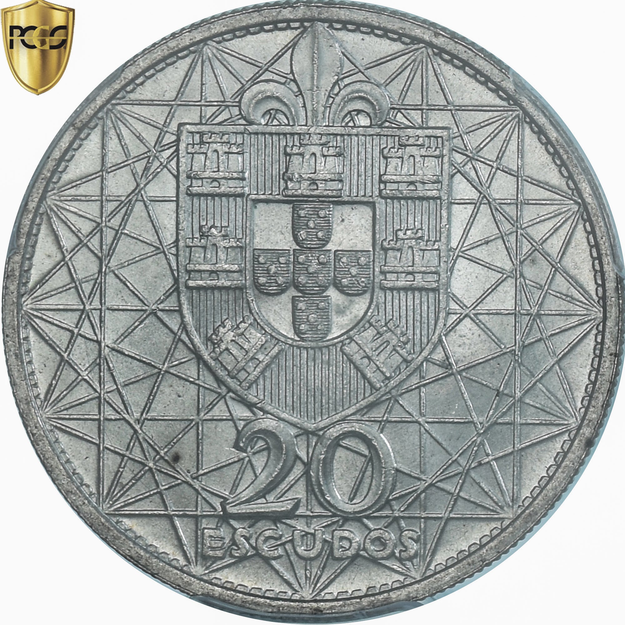 Monnaie, Portugal, Salazar Bridge, 20 Escudos, 1966, Lisbonne, PCGS, MS64, SPL+
