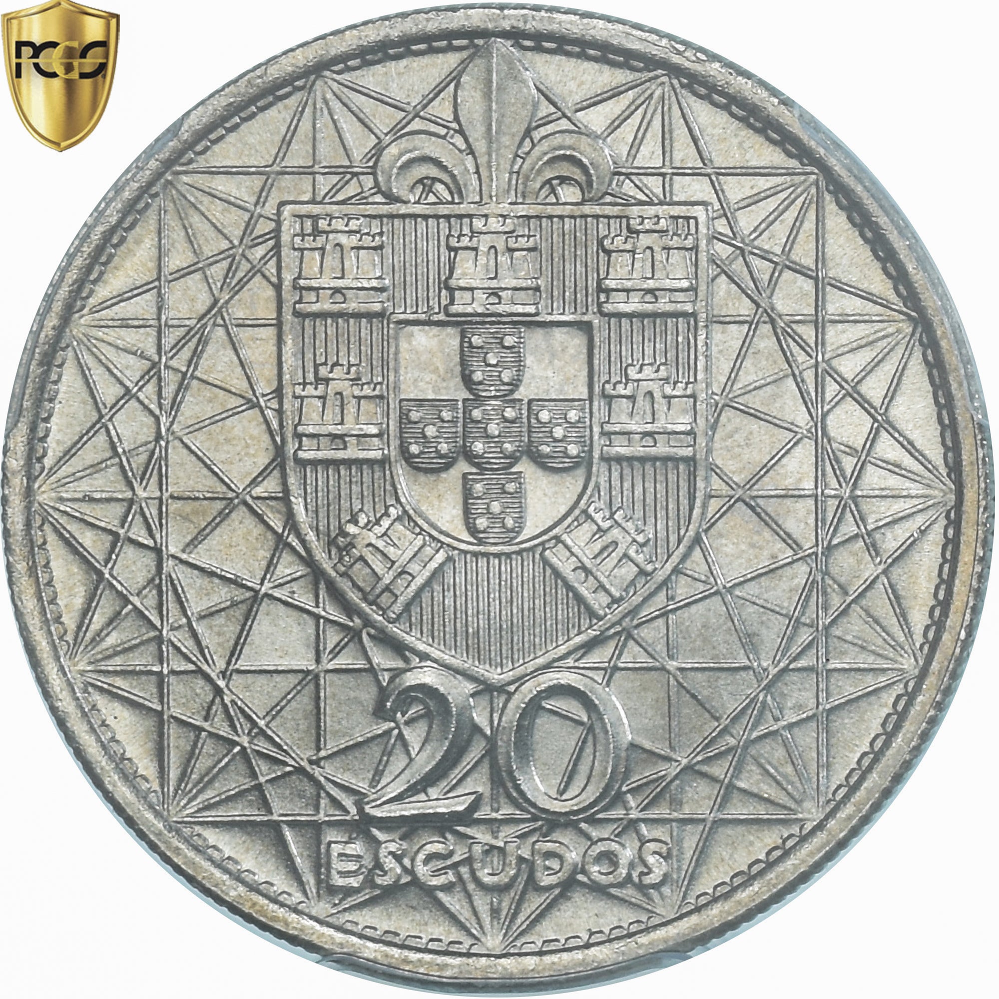 Coin, Portugal, Salazar Bridge, 20 Escudos, 1966, Lisbon, PCGS, MS65, MS(65-70)