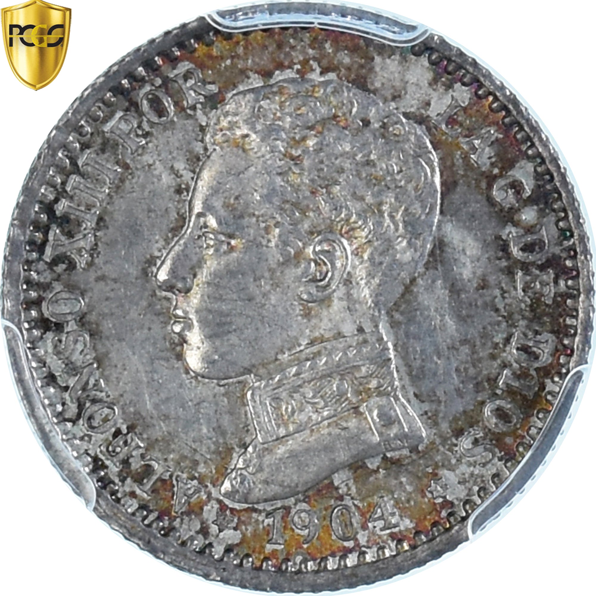 Münze, Spanien, Alfonso XIII, 50 Centimos, 1904, Madrid, PCGS, MS63, UNZ