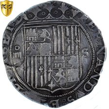 Moeda, Espanha, Ferdinand & Isabella, 4 Réales, 1474-1504, Seville, PCGS, XF45