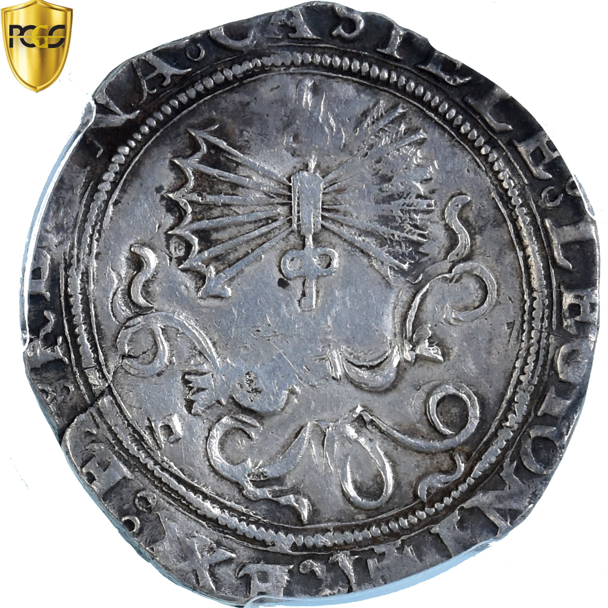 Moeda, Espanha, Ferdinand & Isabella, 4 Réales, 1474-1504, Seville, PCGS, XF45