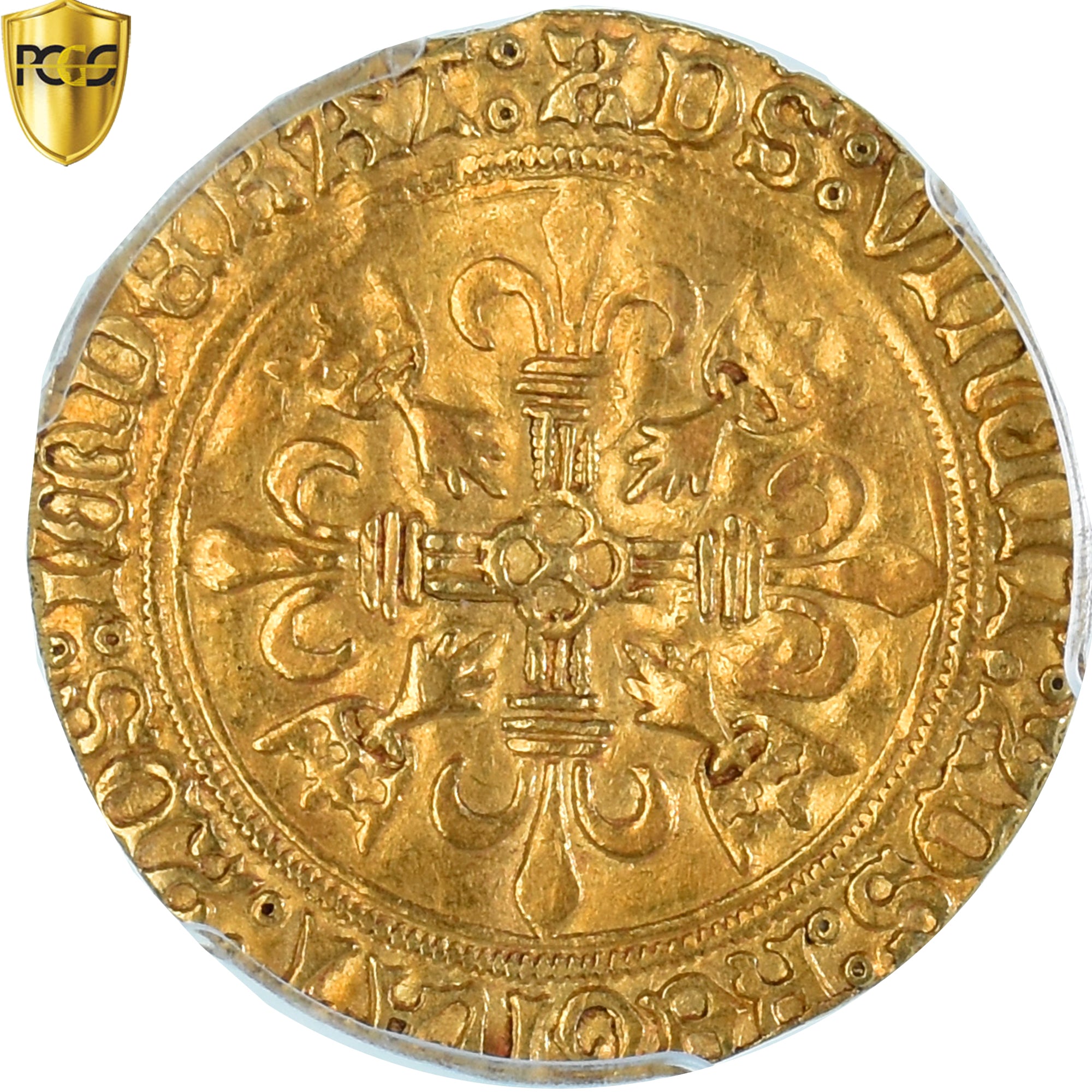 Coin, France, Charles VIII, Écu d'or au soleil de Bretagne, 1483-1498, Rennes