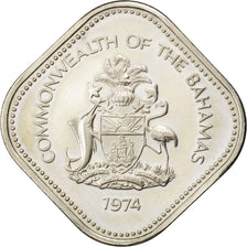 BAHAMAS, 15 Cents, 1974, Franklin Mint, KM #62, MS(65-70), Copper-Nickel, 25,...