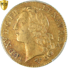 Monnaie, France, Louis XV, louis d'or au bandeau, 1745, Poitiers, PCGS, XF45