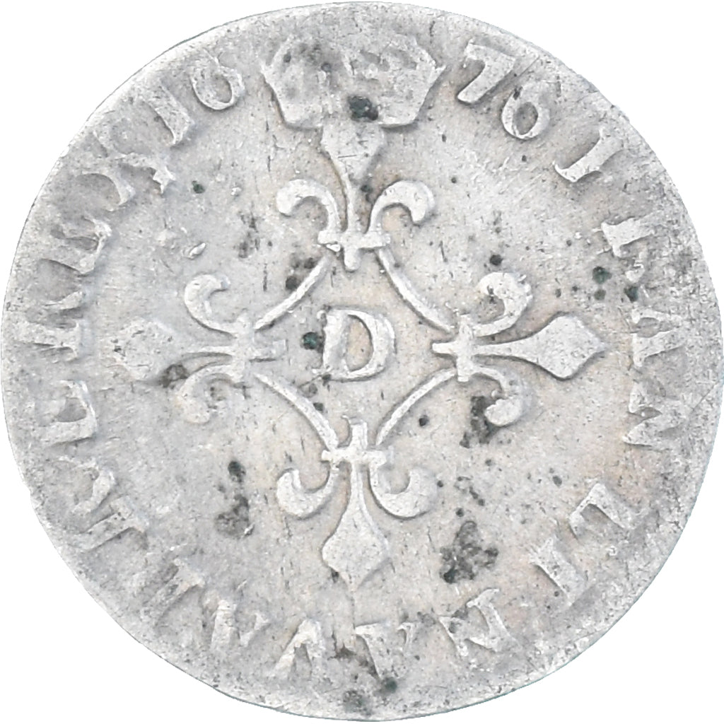 Münze, Frankreich, Louis XIV, 4 Sols des Traitants, 1676, Vimy, S+, Silber