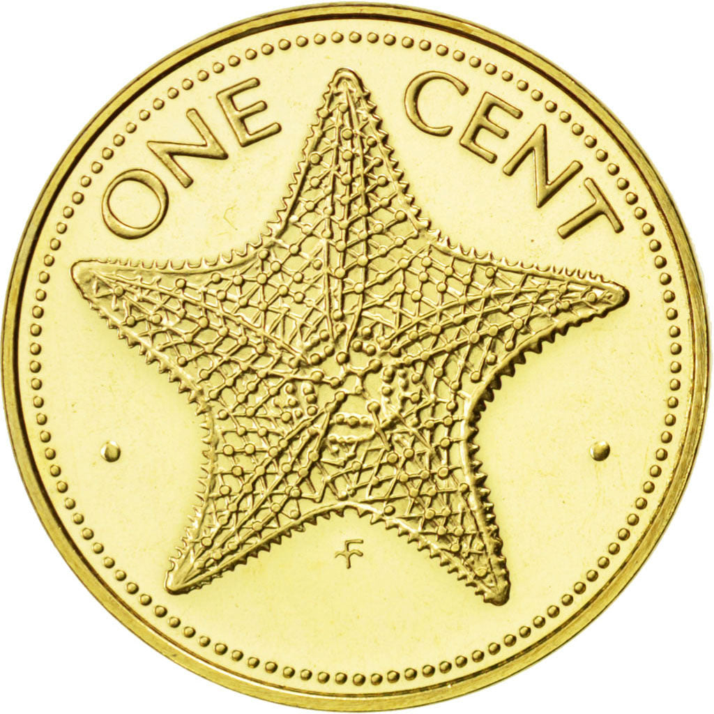 BAHAMAS, Cent, 1974, Franklin Mint, KM #59, MS(65-70), Brass, 19.05, 3.05