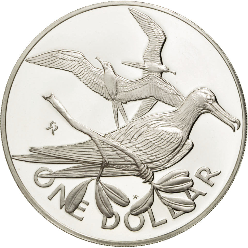 BRITISH VIRGIN ISLANDS, Dollar, 1974, Franklin Mint, KM #6, MS(65-70),...