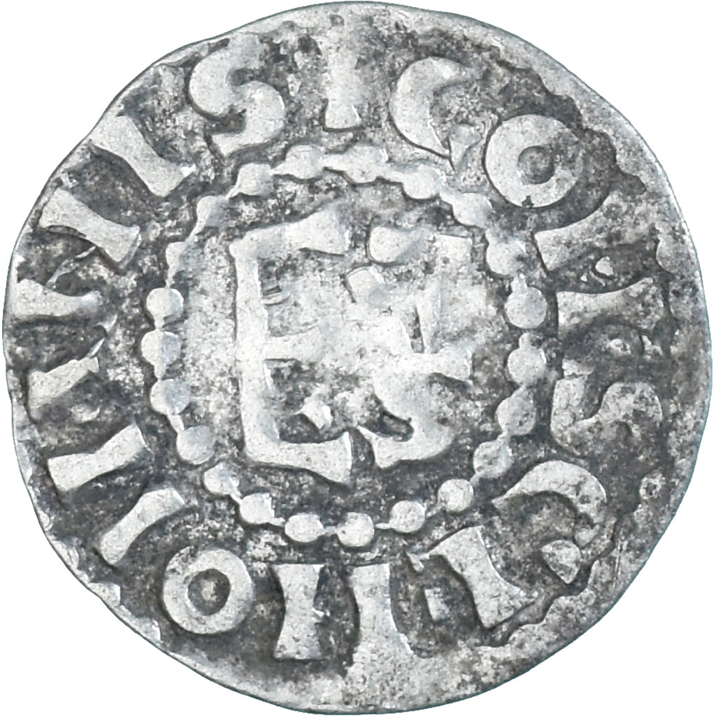 Coin, France, Maine, Herbert I, Denier, ND (1015-1246), Le Mans, AU(50-53)