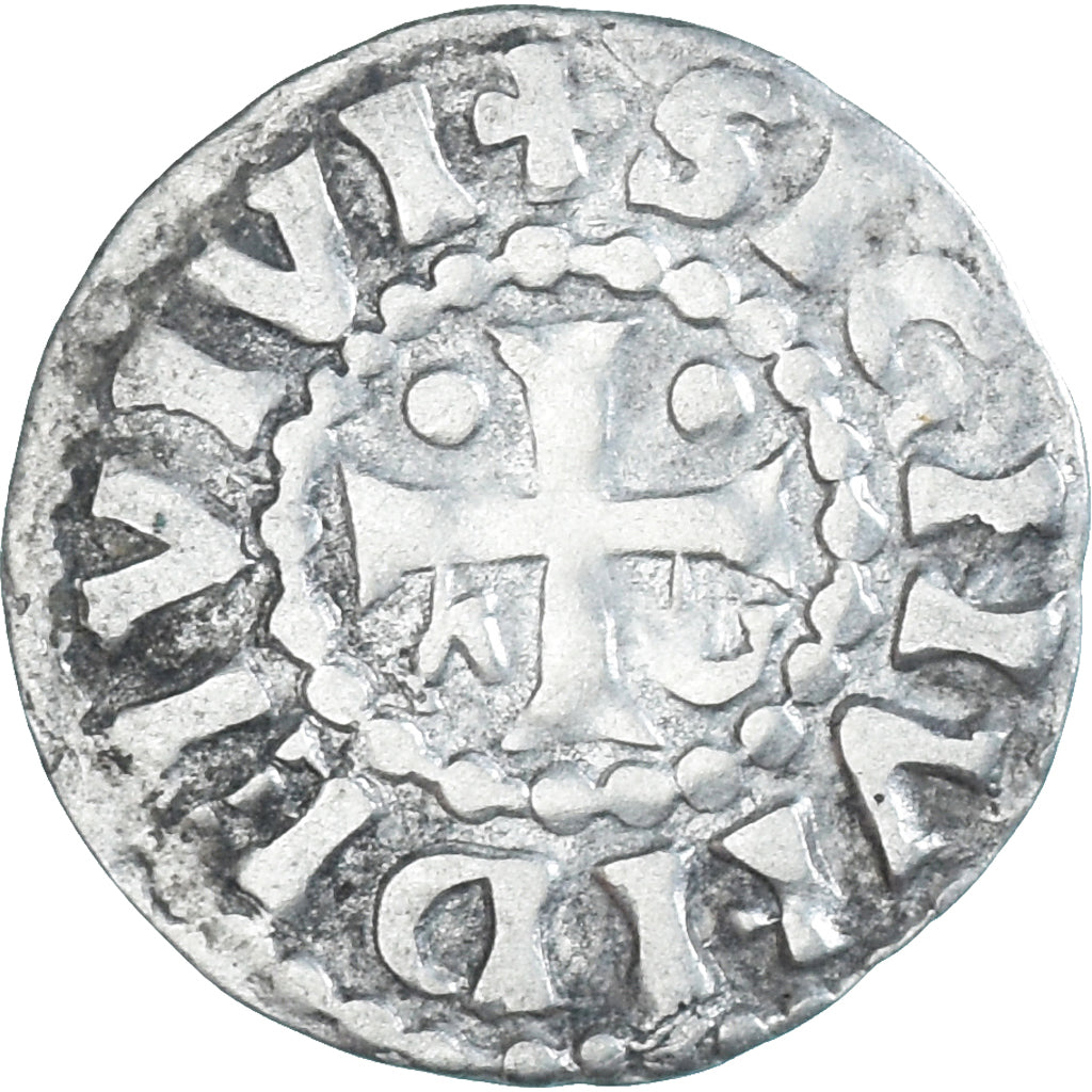 Coin, France, Maine, Herbert I, Denier, ND (1015-1246), Le Mans, AU(50-53)