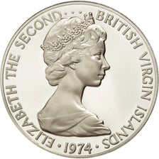 BRITISH VIRGIN ISLANDS, 50 Cents, 1974, Franklin Mint, KM #5, MS(63),...