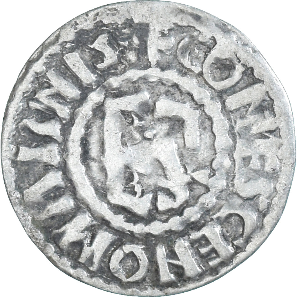Coin, France, Maine, Herbert I, Denier, ND (1015-1246), Le Mans, AU(50-53)