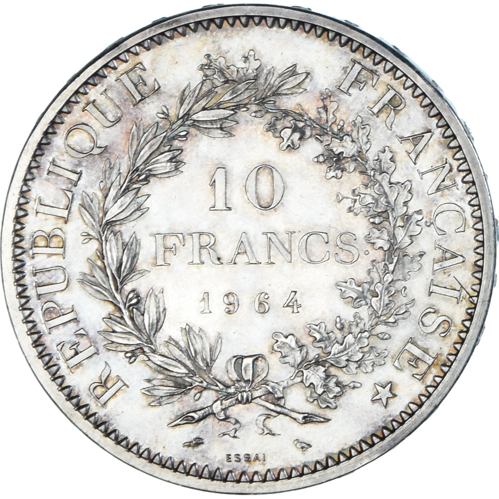 Monnaie, France, Hercule, 10 Francs, 1964, Paris, ESSAI, SPL, Argent