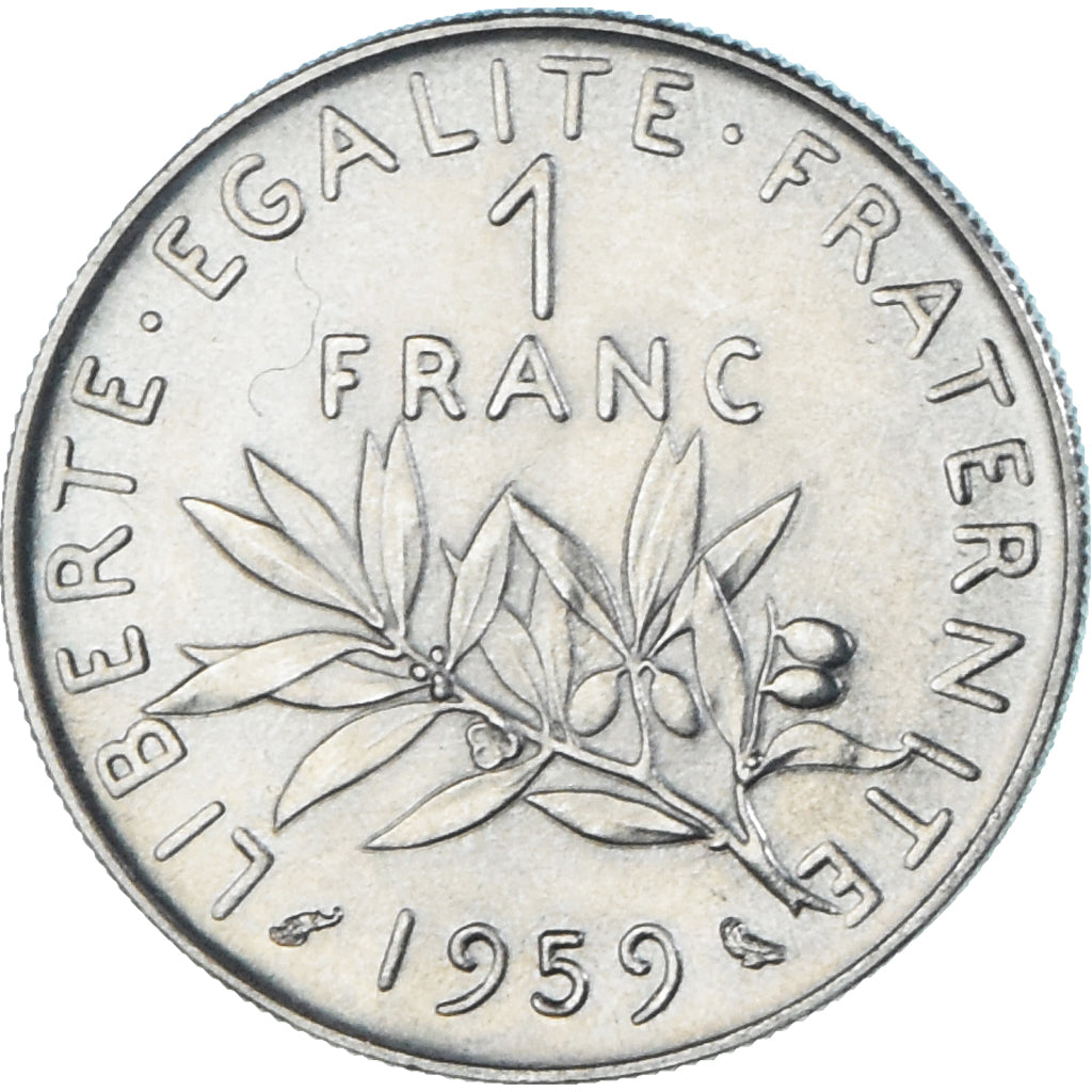 Monnaie, France, Semeuse, Franc, 1959, Paris, ESSAI, SPL+, Nickel, Gadoury:474