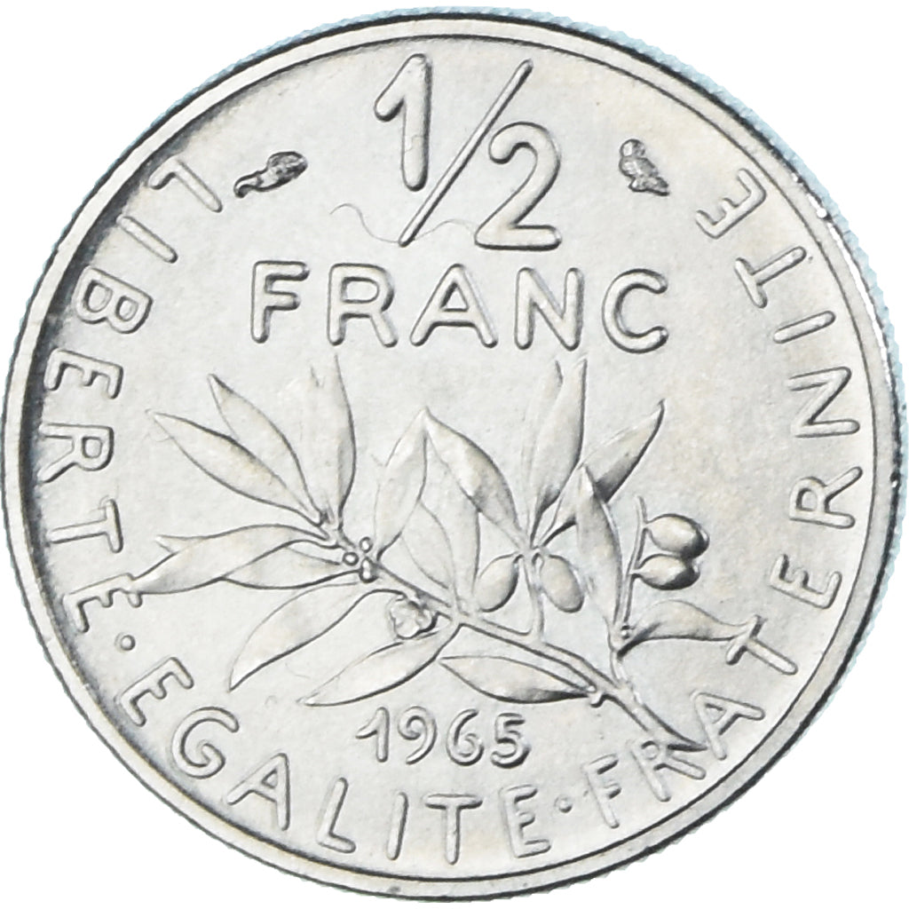 Coin, France, Semeuse, 1/2 Franc, 1965, Paris, ESSAI, MS(64), Nickel, KM:E112