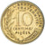Moneda, Francia, Marianne, 10 Centimes, 1962, Paris, ESSAI, SC, Aluminio -