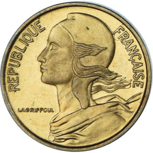 Moeda, França, Marianne, 5 Centimes, 1966, Paris, ENSAIO, MS(63)