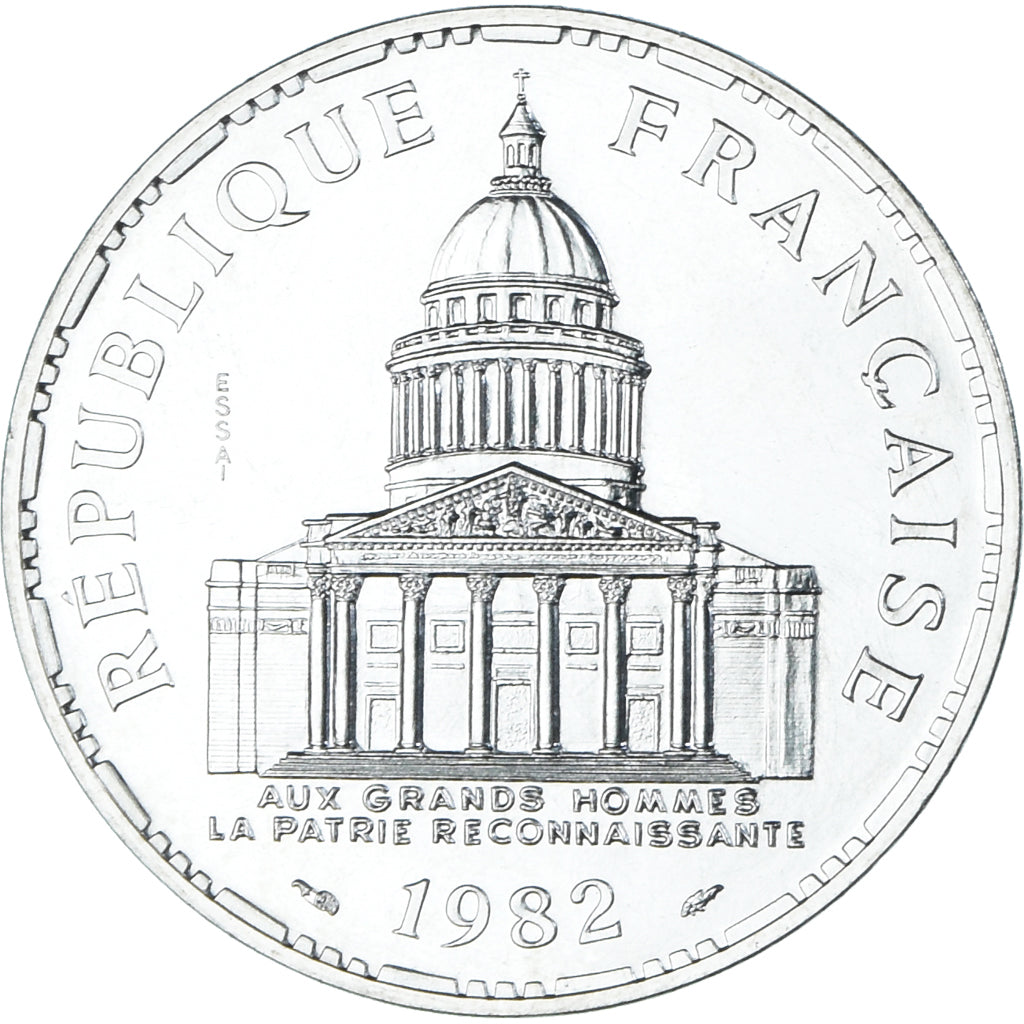 Coin, France, Panthéon, 100 Francs, 1982, Monnaie de Paris, ESSAI, MS(65-70)