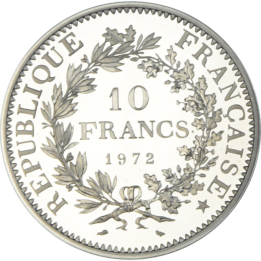 Coin, France, Hercule, 10 Francs, 1972, Monnaie de Paris, Piéfort, MS(65-70)