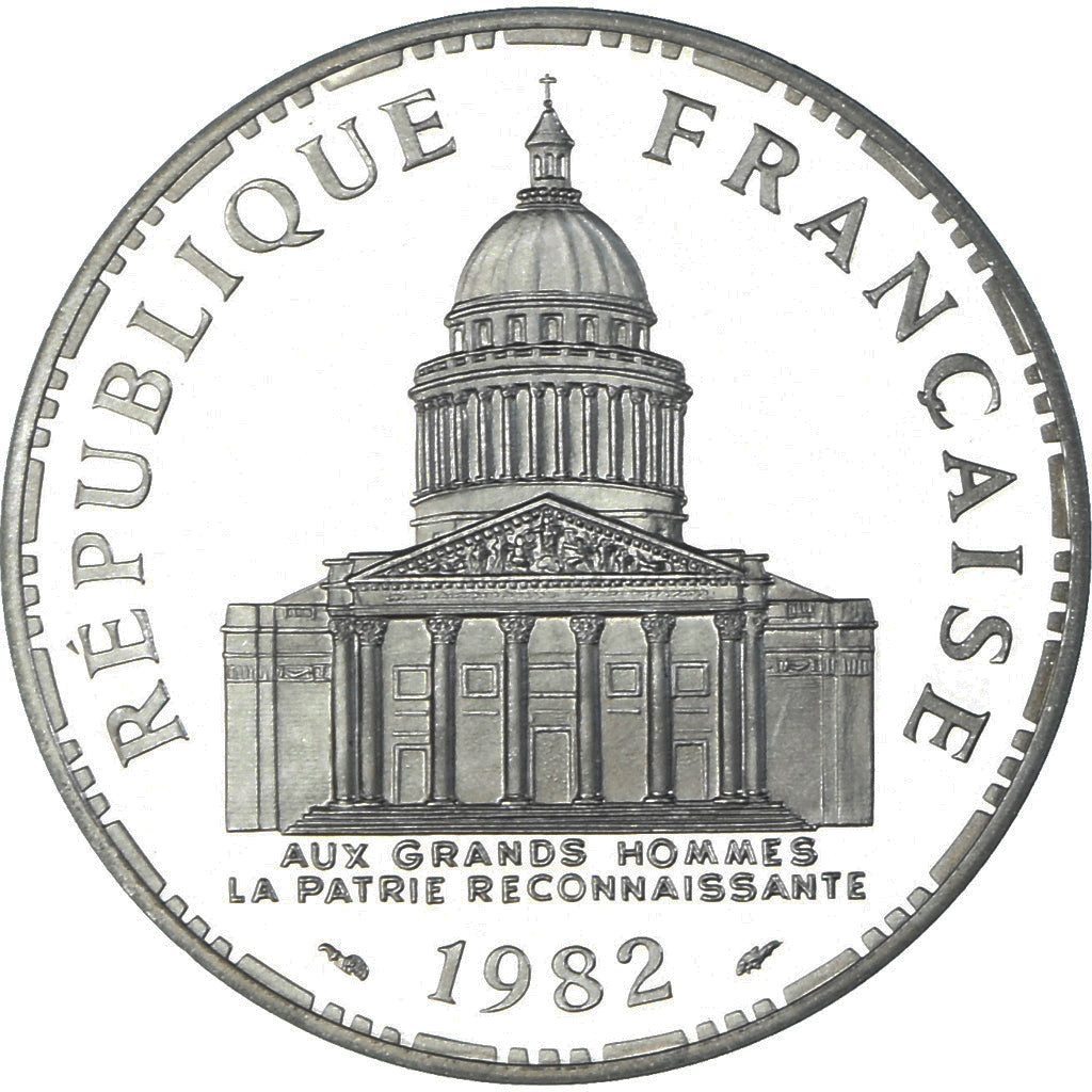 Coin, France, Panthéon, 100 Francs, 1982, Monnaie de Paris, Piéfort