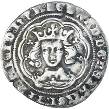 Coin, Great Britain, Edward III, Gros, 1327-1377, London, AU(50-53), Silver