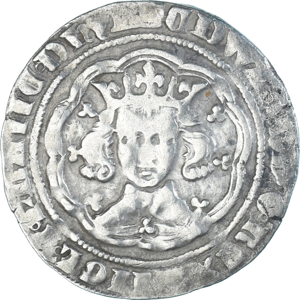 Coin, Great Britain, Edward III, Gros, 1327-1377, London, VF(30-35), Silver