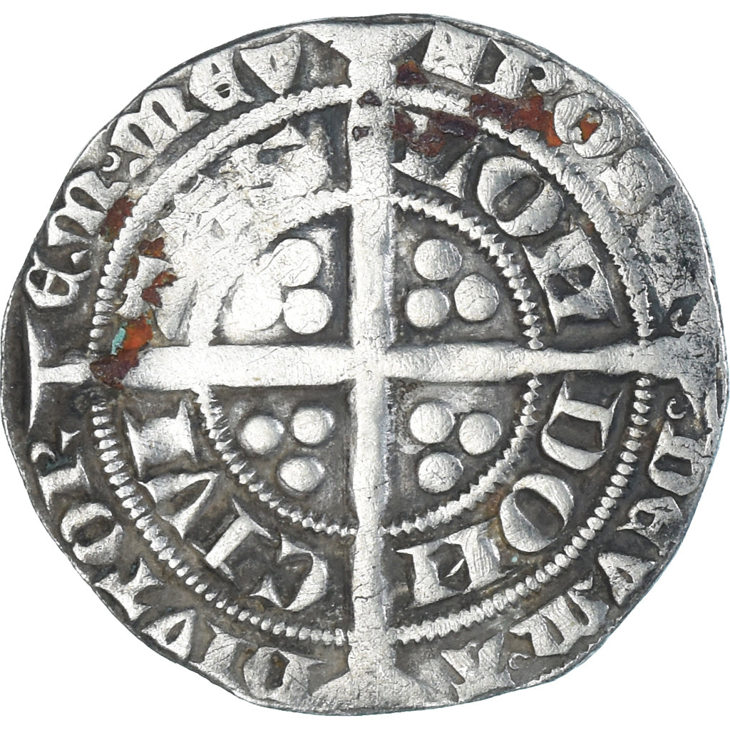 Coin, Great Britain, Edward III, Gros, 1327-1377, London, VF(30-35), Silver