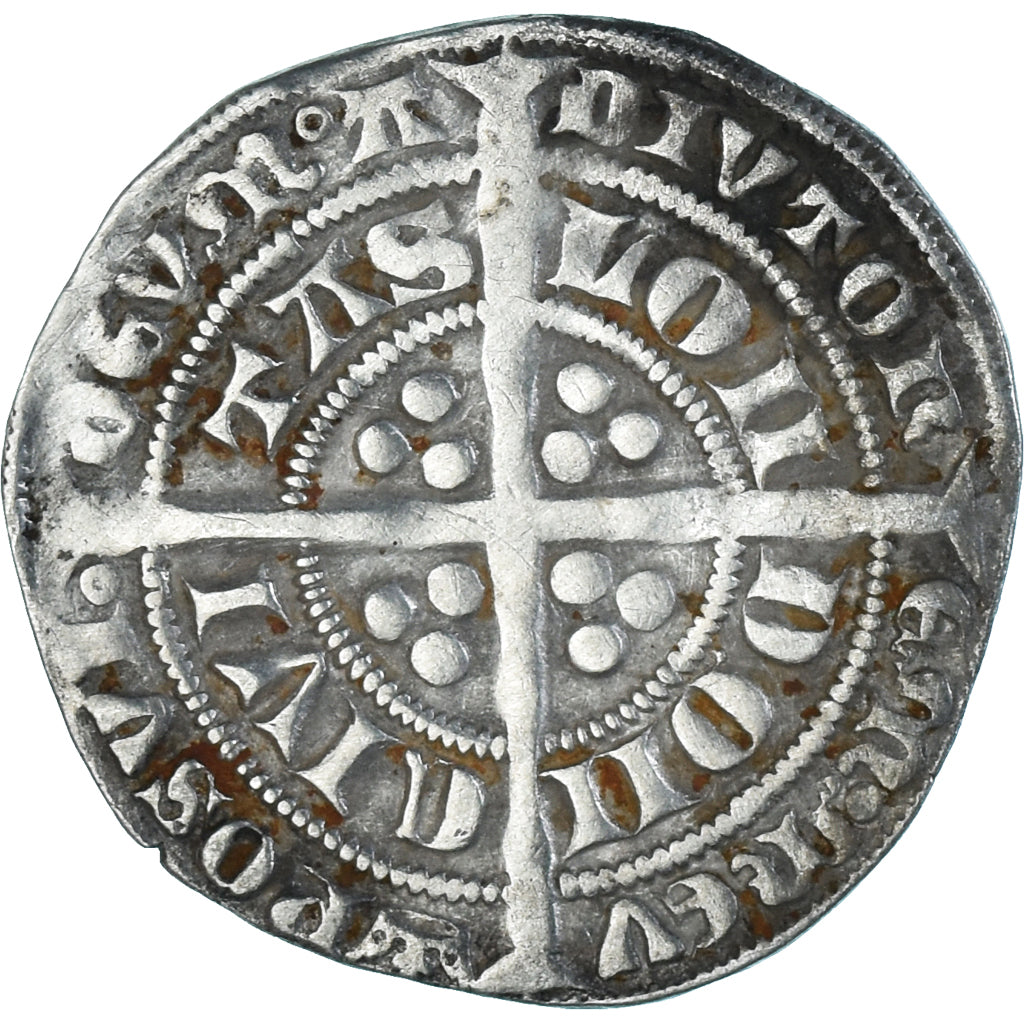Coin, Great Britain, Edward III, Gros, 1327-1377, London, VF(30-35), Silver