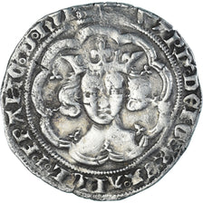 Monnaie, Grande-Bretagne, Edward III, Gros, 1327-1377, Londres, TTB, Argent