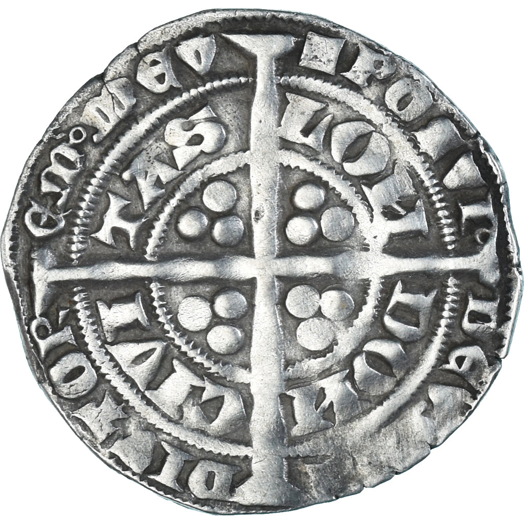 Monnaie, Grande-Bretagne, Edward III, Gros, 1327-1377, Londres, TTB, Argent