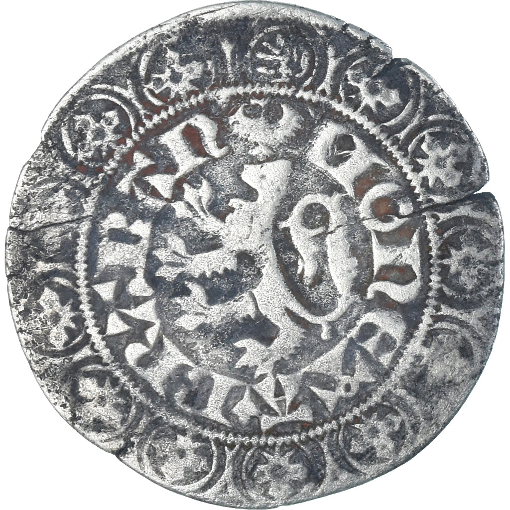 Munten, Frankrijk, BRABANT, Jean III, Gros, 1312-1355, Bruxelles, FR+, Zilver