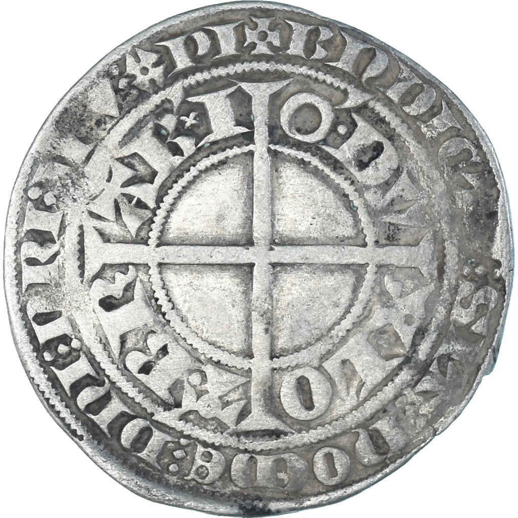 Moeda, França, BRABANT, Jean III, Gros, 1312-1355, Bruxelles, VF(30-35), Prata