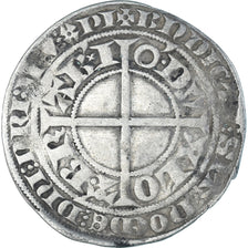 Moeda, França, BRABANT, Jean III, Gros, 1312-1355, Bruxelles, VF(30-35), Prata