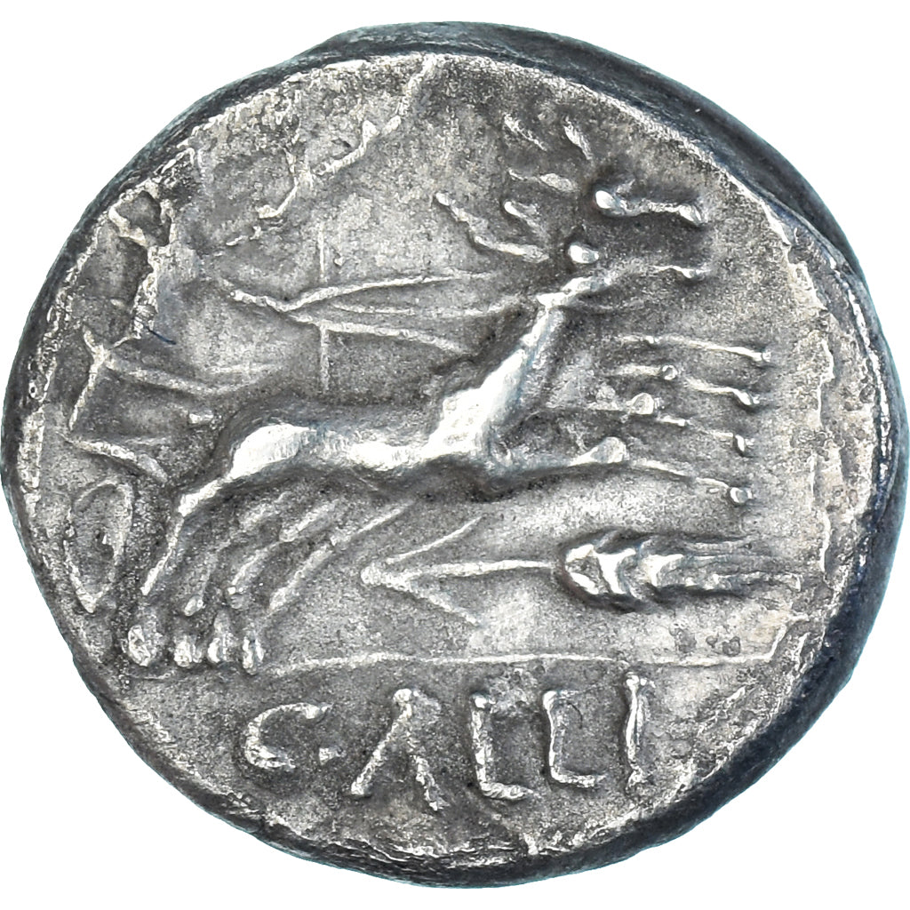 Coin, Allia, Denarius, 92 BC, Rome, AU(50-53), Silver, Crawford:336/1c