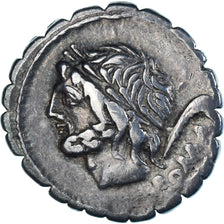 Moneta, Memmia, Denarius Serratus, 106 BC, Rome, EF(40-45), Srebro