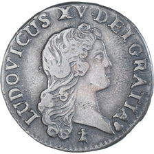 Moneta, Francja, Louis XV, Liard au buste enfantin, 1721, Reims, EF(40-45)