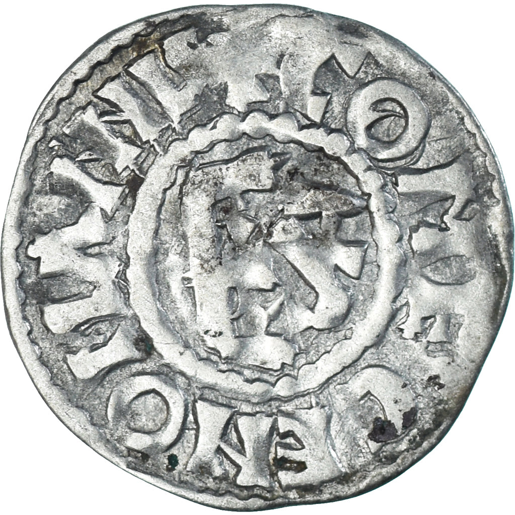 Coin, France, Maine, Herbert I, Denier, ND (1015-1246), Le Mans, VF(30-35)