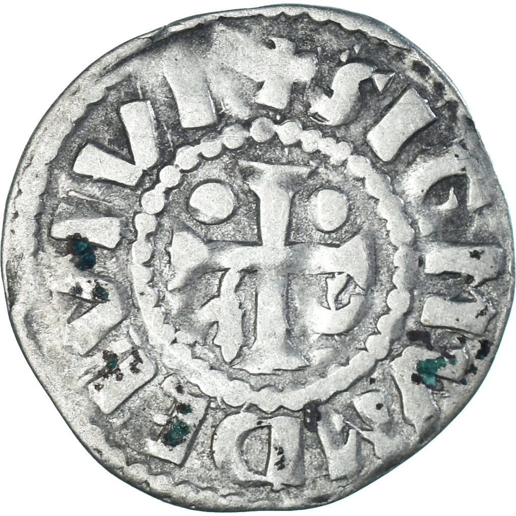 Coin, France, Maine, Herbert I, Denier, ND (1015-1246), Le Mans, VF(30-35)