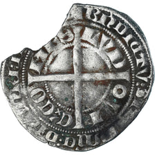 Moneta, Francia, Flanders, Louis II de Mâle, Gros, 1346-1384, MB+, Argento
