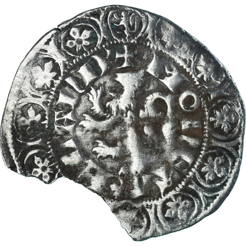 Moneta, Francia, Flanders, Louis II de Mâle, Gros, 1346-1384, MB+, Argento