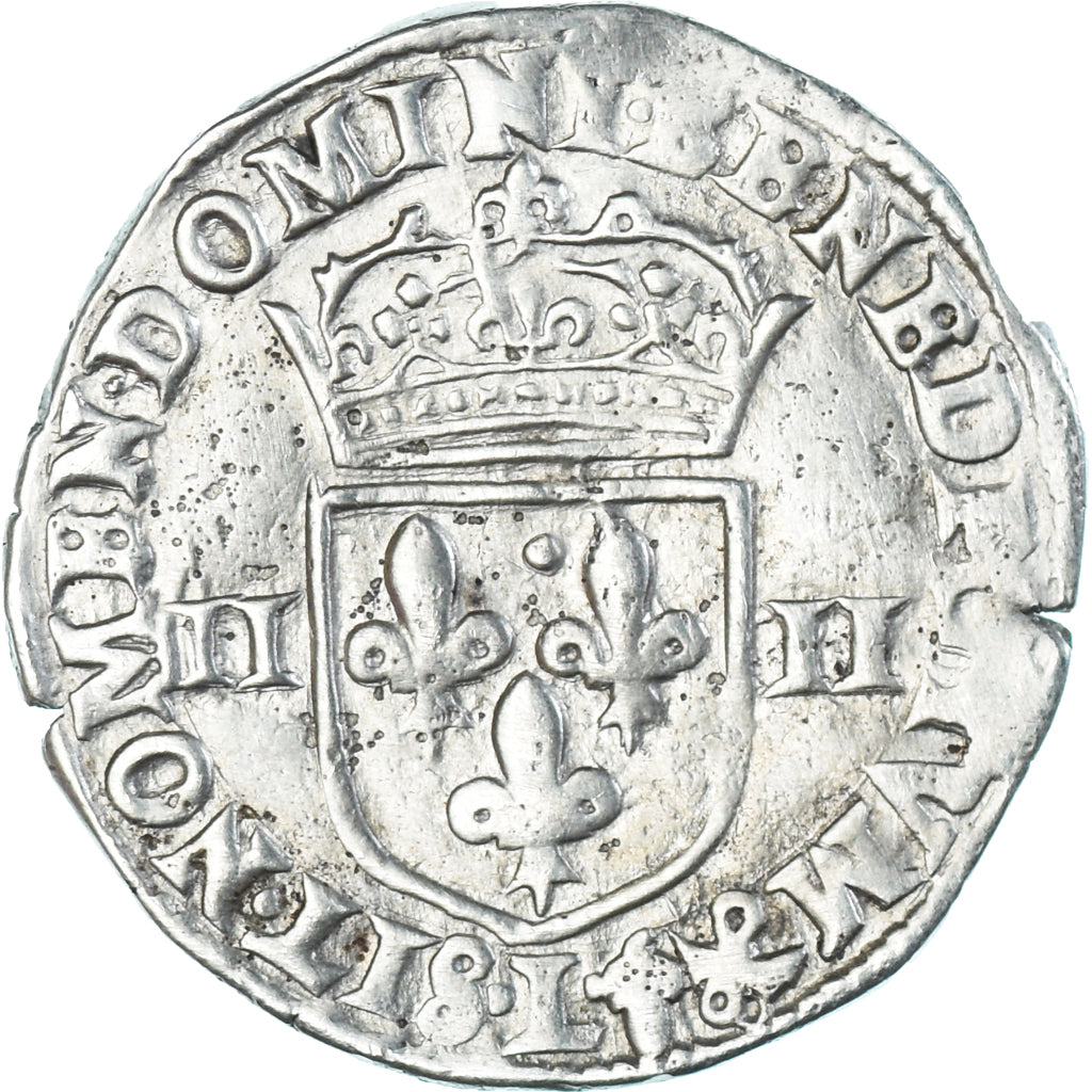 Münze, Frankreich, Henri IV, 1/4 Ecu, 1602, Bayonne, SS, Silber, Gadoury:597