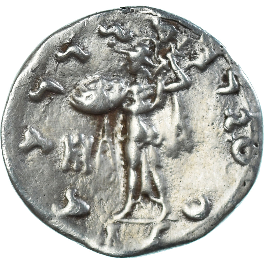 Coin, Baktrian Kingdom, Menander, Tetradrachm, 155-130 BC, VF(30-35), Silver