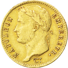 Moneda, Francia, Napoléon I, 20 Francs, 1809, Toulouse, MBC, Oro, KM:695.6
