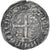 Moneda, Francia, Charles VI, Blanc Guénar, 1385-1389, Tournai, BC+, Vellón