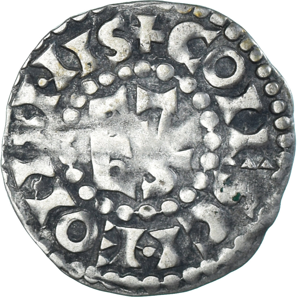 Coin, France, Maine, Herbert I, Denier, ND (1015-1246), Le Mans, VF(30-35)