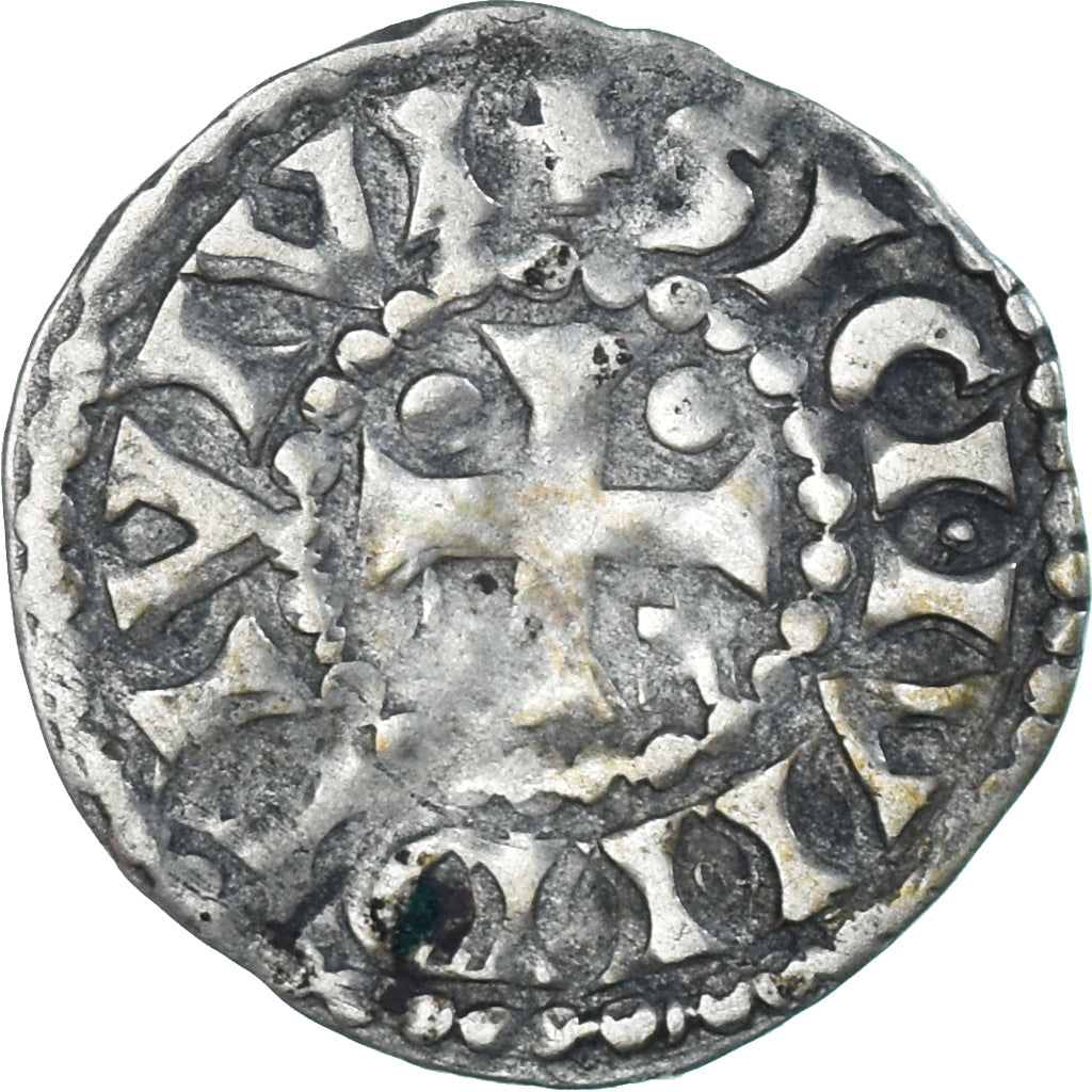 Coin, France, Maine, Herbert I, Denier, ND (1015-1246), Le Mans, VF(30-35)