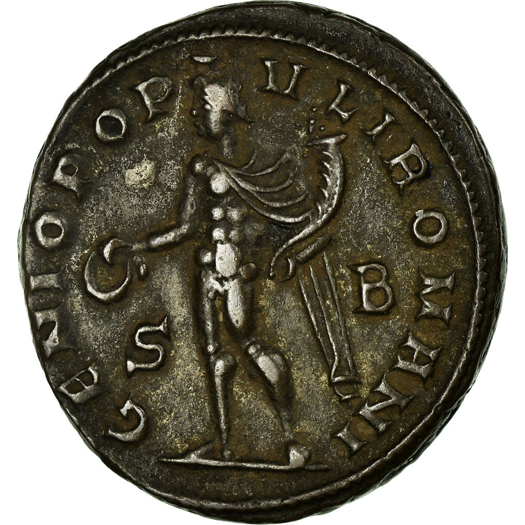 Coin, Maximianus, Follis, Siscia, AU(50-53), Billon